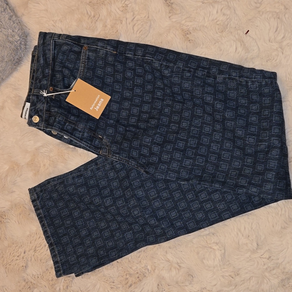 Reformation patterned jeans